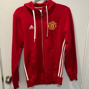 Manchester United Red Zipper Sweatshirt